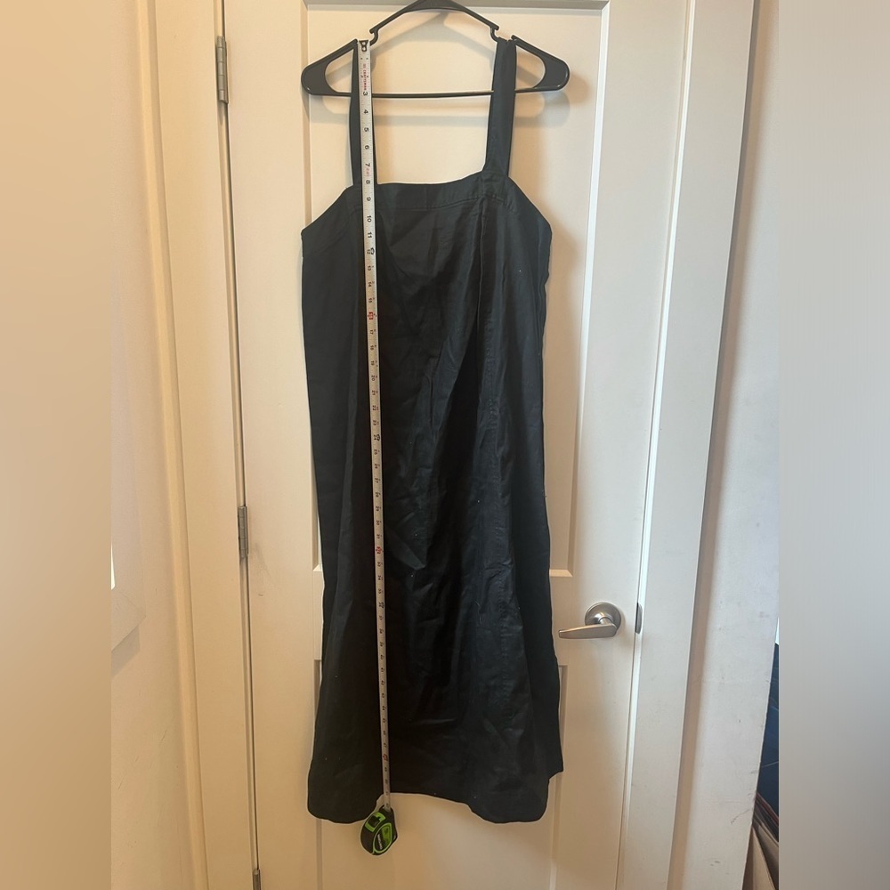 Madewell Women’s Linen-Cotton‎ Princess-Seamed Midi Dress size large - Picture 4 of 9